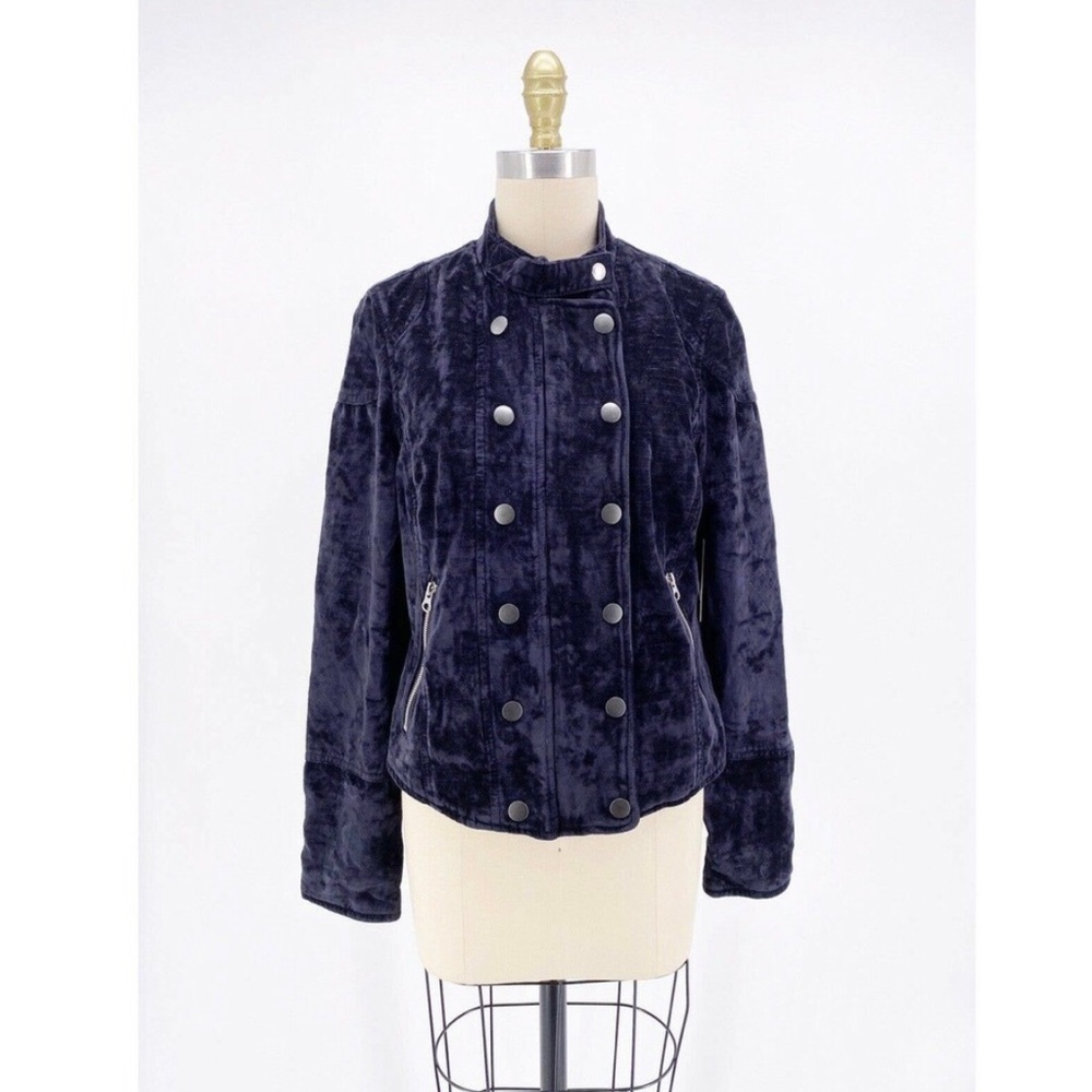 We The Free People Dusk Til Dawn Velvet Jacket